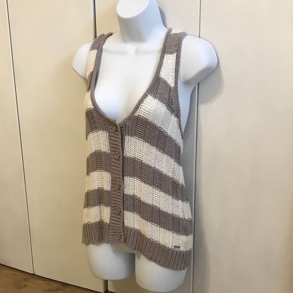 Hang Ten Knit Sweater Tank Top S NWOT